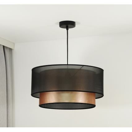 Duolla - Подвесная люстра COPPER SHINY 1xE27/15W/230V диаметр 45 см коричневый/медный