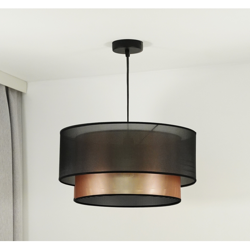 Duolla - Подвесная люстра COPPER SHINY 1xE27/15W/230V диаметр 45 см коричневый/медный