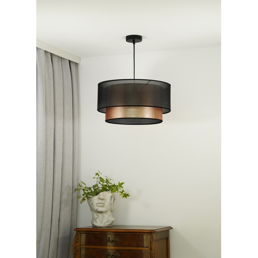 Duolla - Подвесная люстра COPPER SHINY 1xE27/15W/230V диаметр 45 см коричневый/медный