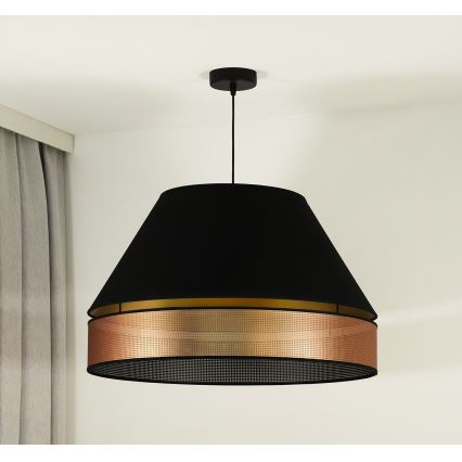 Duolla - Подвесная люстра COPPER SHINY 1xE27/15W/230V диаметр 60 см черный/медный