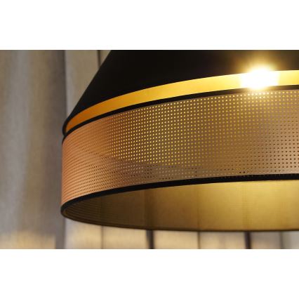 Duolla - Подвесная люстра COPPER SHINY 1xE27/15W/230V диаметр 60 см черный/медный