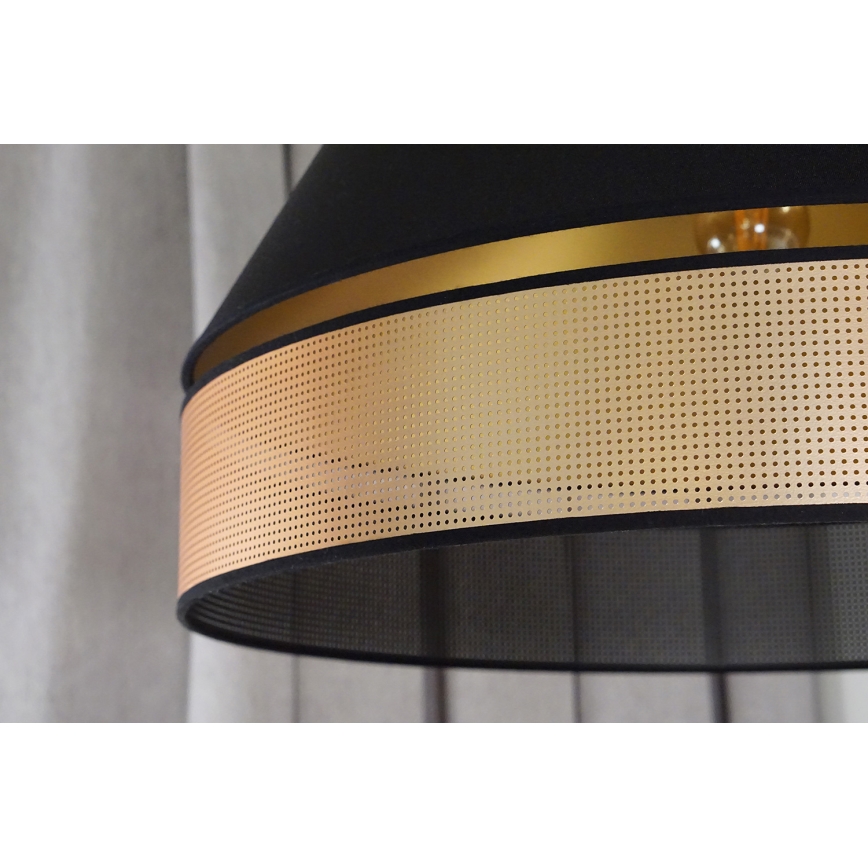 Duolla - Подвесная люстра COPPER SHINY 1xE27/15W/230V диаметр 60 см черный/медный