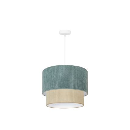 Duolla - Подвесная люстра CORDUROY 1xE27/15W/230V диаметр 40 см синий/бежевый