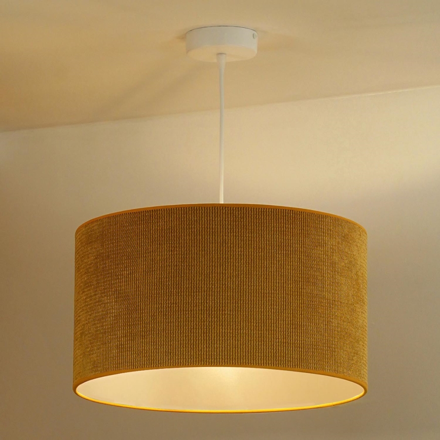 Duolla - Подвесная люстра CORDUROY 1xE27/15W/230V диаметр 40 см желтый
