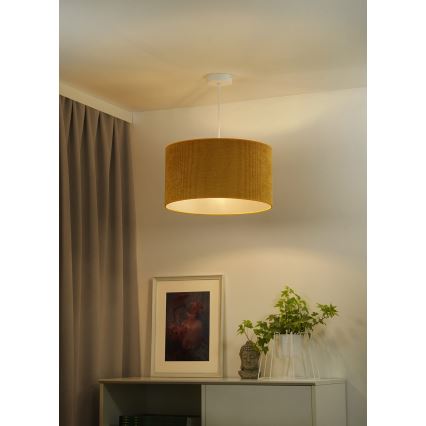 Duolla - Подвесная люстра CORDUROY 1xE27/15W/230V диаметр 40 см желтый