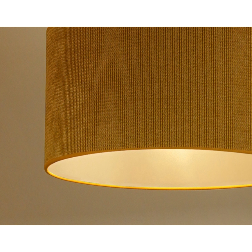 Duolla - Подвесная люстра CORDUROY 1xE27/15W/230V диаметр 40 см желтый