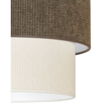 Duolla - Подвесная люстра CORDUROY 1xE27/15W/230V диаметр 40 см коричневый/кремовый