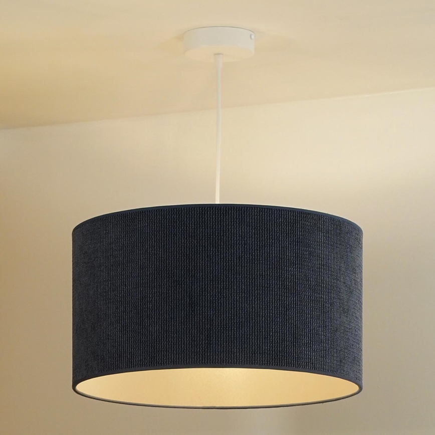 Duolla - Подвесная люстра CORDUROY 1xE27/15W/230V темный диаметр 40 см синий
