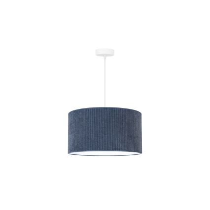 Duolla - Подвесная люстра CORDUROY 1xE27/15W/230V темный диаметр 40 см синий