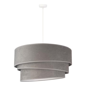 Duolla - Подвесная люстра DEVON 1xE27/40W/230V диаметр 45 см серый