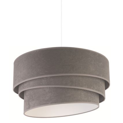 Duolla - Подвесная люстра DEVON 1xE27/40W/230V диаметр 45 см серый