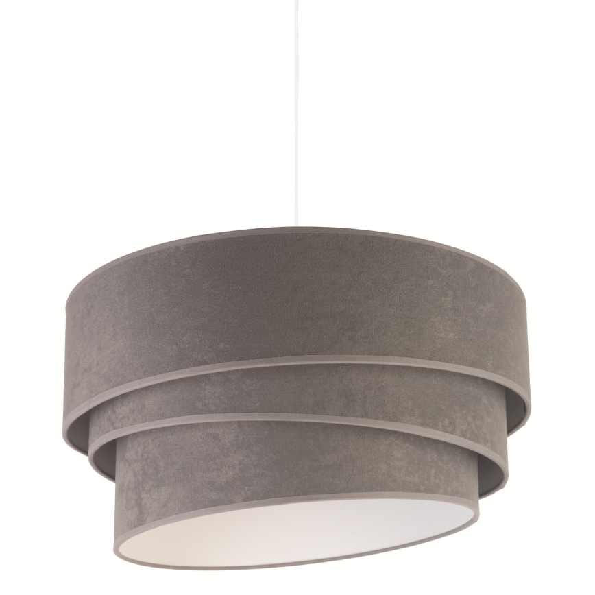 Duolla - Подвесная люстра DEVON 1xE27/40W/230V диаметр 45 см серый