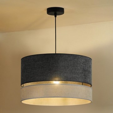 Duolla - Подвесная люстра DOUBLE 1xE27/15W/230V диаметр 40 см серый