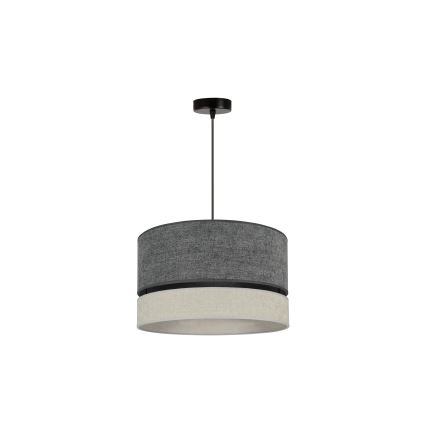 Duolla - Подвесная люстра DOUBLE 1xE27/15W/230V диаметр 40 см серый