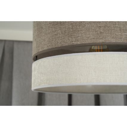 Duolla - Подвесная люстра DOUBLE 1xE27/15W/230V диаметр 40 см коричневый/серый