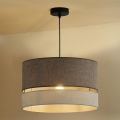Duolla - Подвесная люстра DOUBLE 1xE27/15W/230V диаметр 40 см коричневый/серый