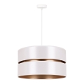 Duolla - Подвесная люстра DUO 1xE27/15W/230V диаметр 40 см белый/золотистый
