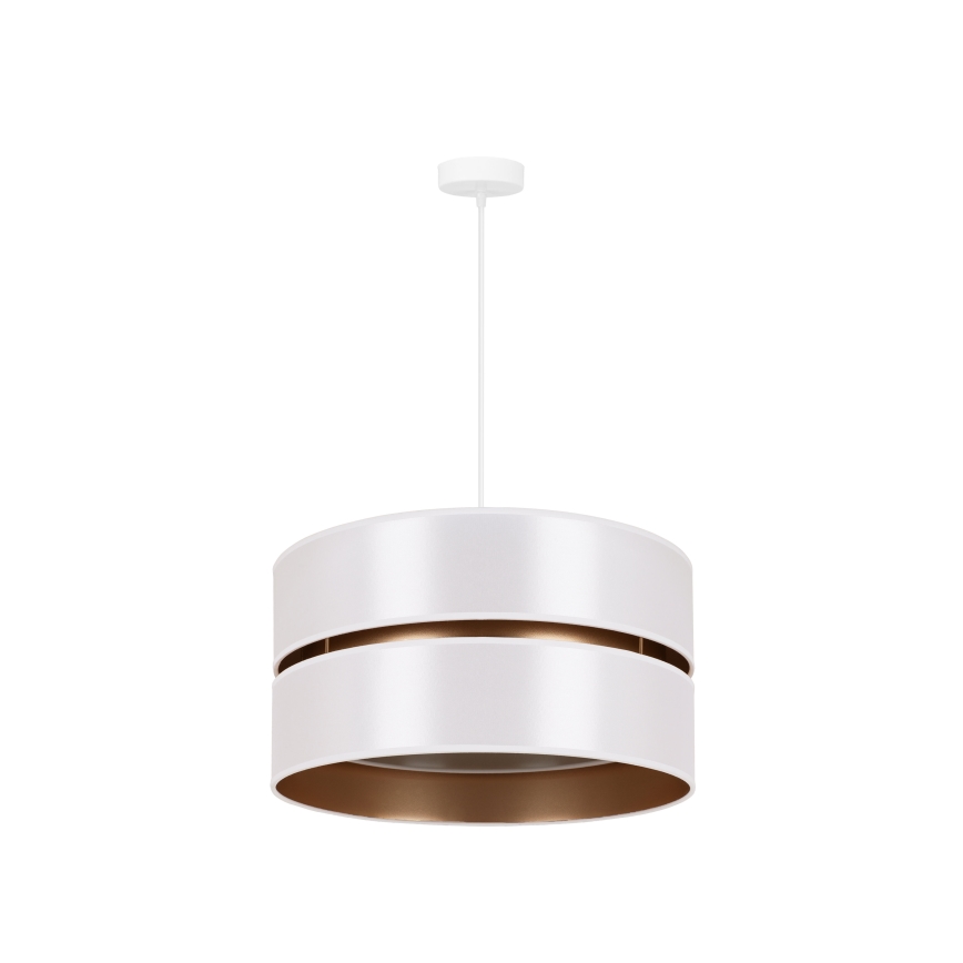 Duolla - Подвесная люстра DUO 1xE27/15W/230V диаметр 40 см белый/золотистый