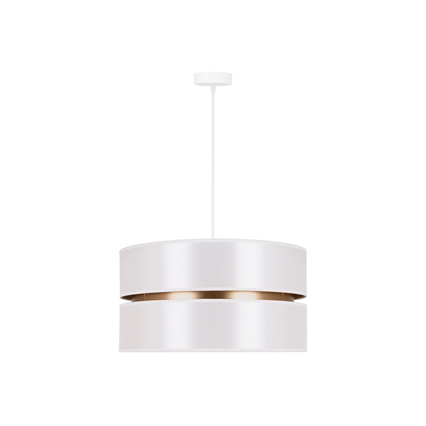 Duolla - Подвесная люстра DUO 1xE27/15W/230V диаметр 40 см белый/золотистый