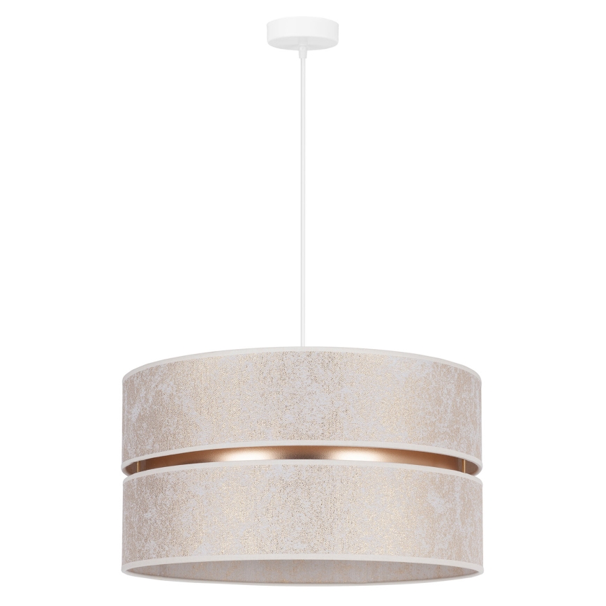 Duolla - Подвесная люстра DUO 1xE27/15W/230V диаметр 40 см белый/золотистый