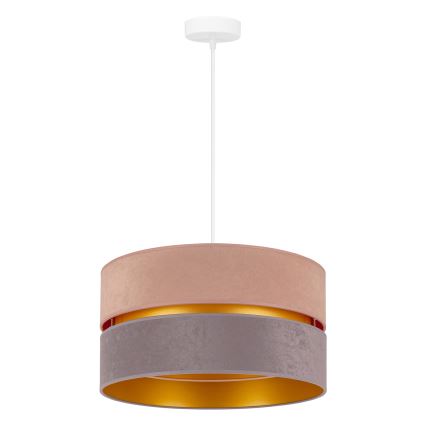 Duolla - Подвесная люстра DUO 1xE27/15W/230V диаметр 40 см бежево-серый