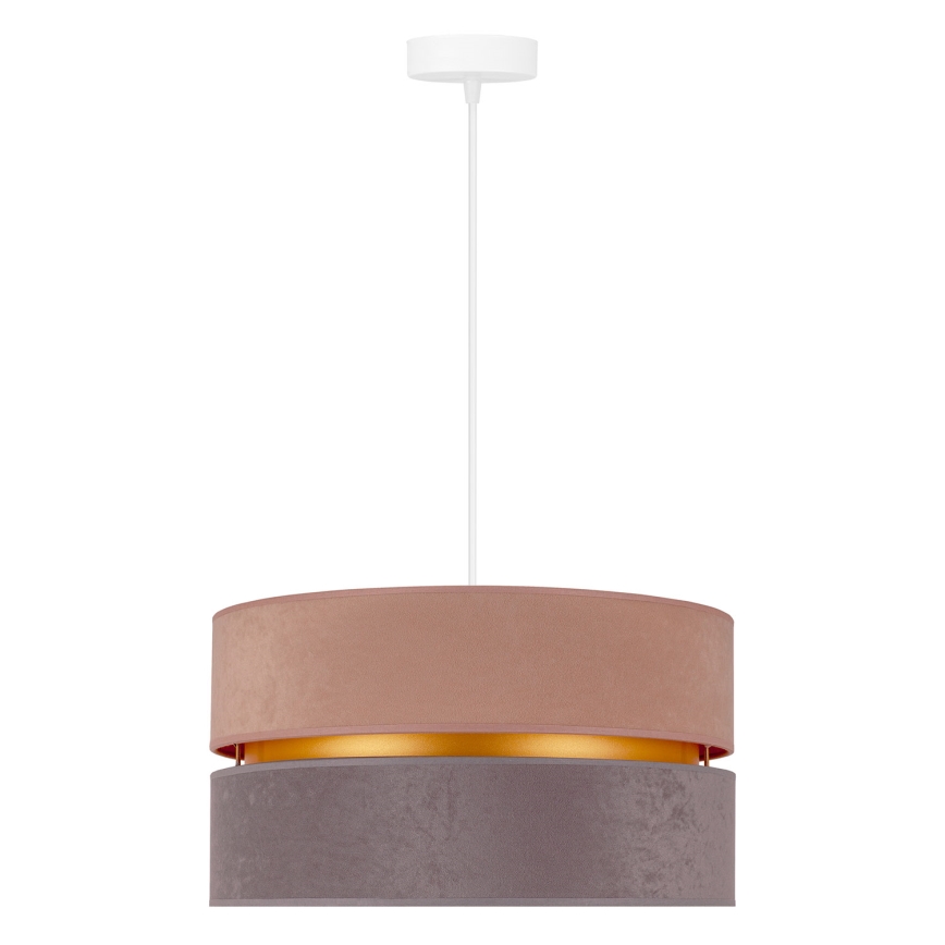 Duolla - Подвесная люстра DUO 1xE27/15W/230V диаметр 40 см бежево-серый