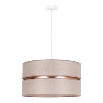 Duolla - Подвесная люстра DUO 1xE27/15W/230V диаметр 40 см бежевый/золотистый