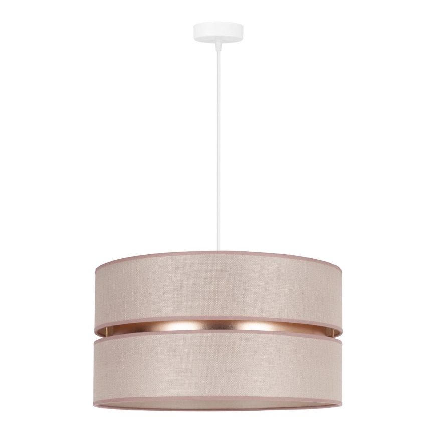 Duolla - Подвесная люстра DUO 1xE27/15W/230V диаметр 40 см бежевый/золотистый