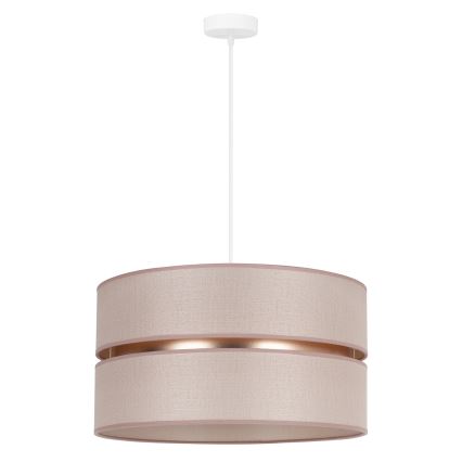 Duolla - Подвесная люстра DUO 1xE27/15W/230V диаметр 40 см бежевый/золотистый