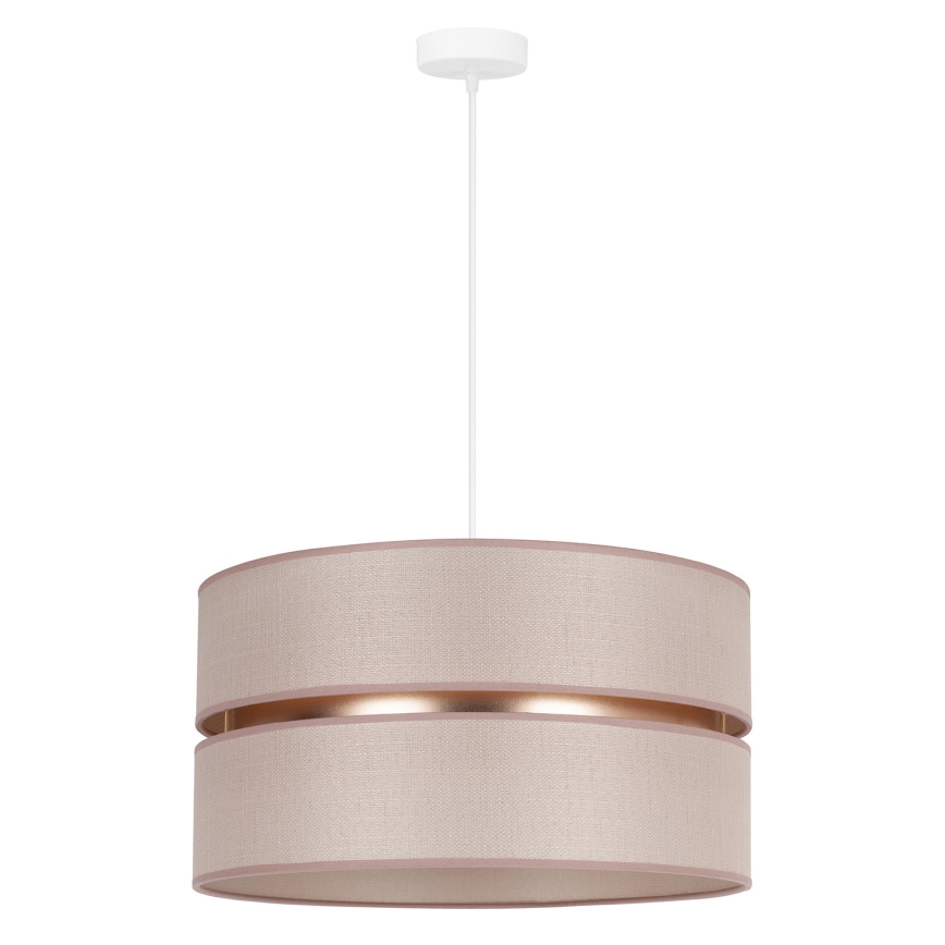 Duolla - Подвесная люстра DUO 1xE27/15W/230V диаметр 40 см бежевый/золотистый