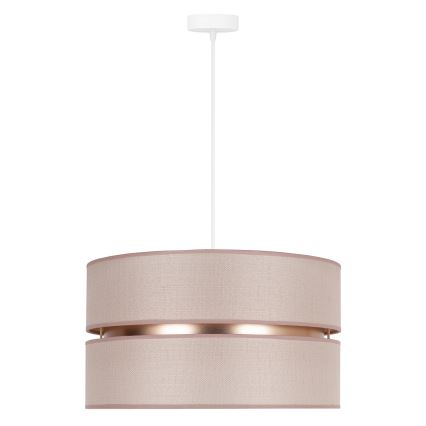 Duolla - Подвесная люстра DUO 1xE27/15W/230V диаметр 40 см бежевый/золотистый
