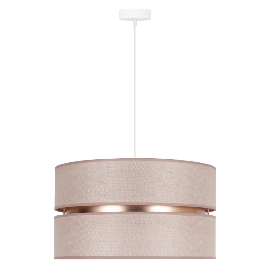 Duolla - Подвесная люстра DUO 1xE27/15W/230V диаметр 40 см бежевый/золотистый