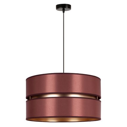 Duolla - Подвесная люстра DUO 1xE27/15W/230V диаметр 40 см бордовый/золотистый