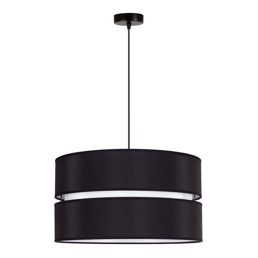 Duolla - Подвесная люстра DUO 1xE27/15W/230V диаметр 40 см черный/белый