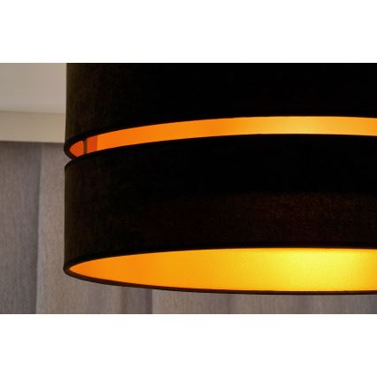 Duolla - Подвесная люстра DUO 1xE27/15W/230V диаметр 40 см черный/золотистый