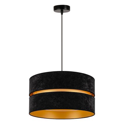 Duolla - Подвесная люстра DUO 1xE27/15W/230V диаметр 40 см черный/золотистый