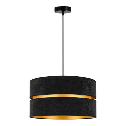 Duolla - Подвесная люстра DUO 1xE27/15W/230V диаметр 40 см черный/золотистый