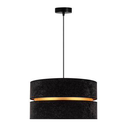Duolla - Подвесная люстра DUO 1xE27/15W/230V диаметр 40 см черный/золотистый