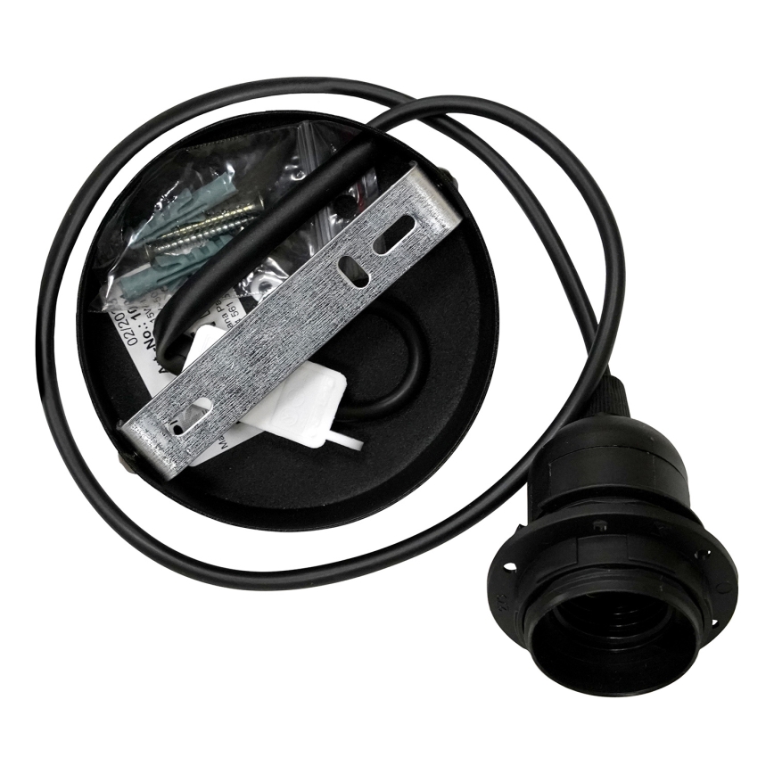 Duolla - Подвесная люстра DUO 1xE27/15W/230V диаметр 40 см черный/золотистый