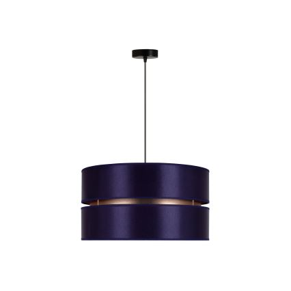 Duolla - Подвесная люстра DUO 1xE27/15W/230V диаметр 40 см синий/золотистый