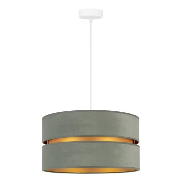 Duolla - Подвесная люстра DUO 1xE27/15W/230V диаметр 40 см светло-зеленый/золотистый