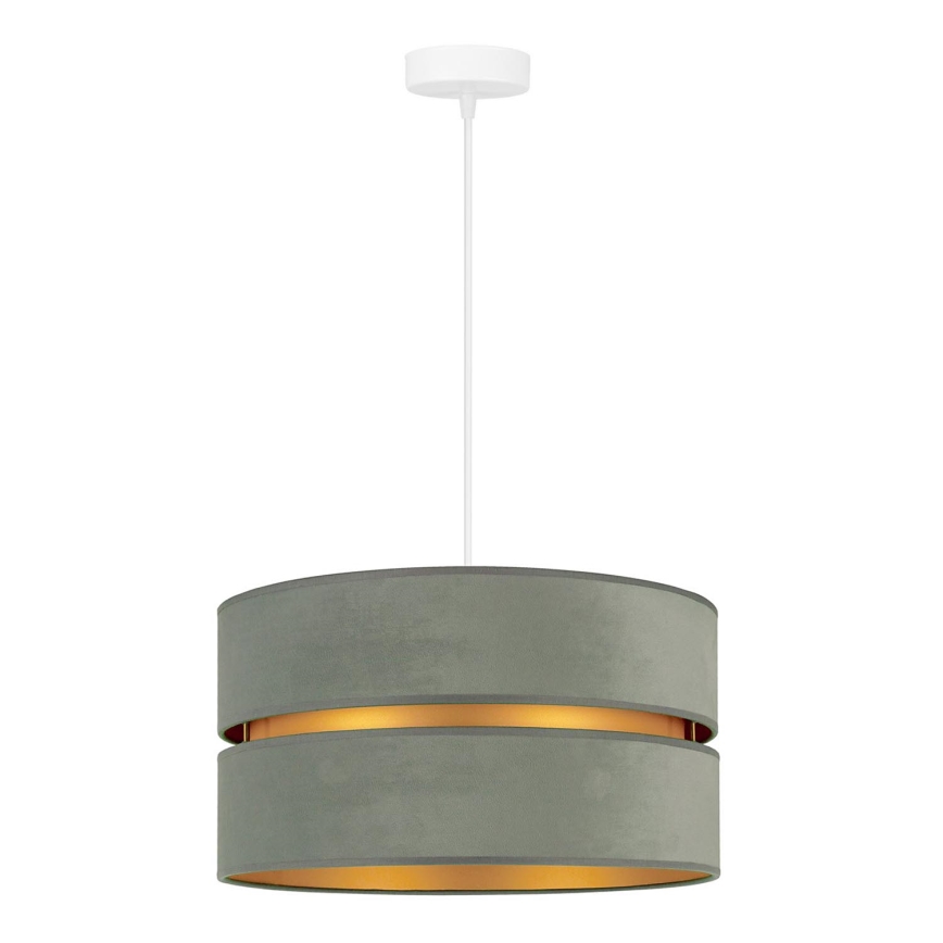 Duolla - Подвесная люстра DUO 1xE27/15W/230V диаметр 40 см светло-зеленый/золотистый