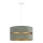 Duolla - Подвесная люстра DUO 1xE27/15W/230V диаметр 40 см светло-зеленый/золотистый