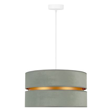 Duolla - Подвесная люстра DUO 1xE27/15W/230V диаметр 40 см светло-зеленый/золотистый
