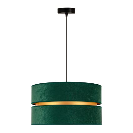 Duolla - Подвесная люстра DUO 1xE27/15W/230V диаметр 40 см зеленый/золотистый