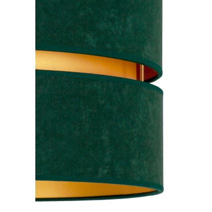 Duolla - Подвесная люстра DUO 1xE27/15W/230V диаметр 40 см зеленый/золотистый