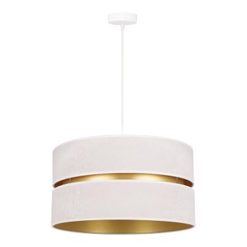 Duolla - Подвесная люстра DUO 1xE27/15W/230V диаметр 40 см кремовый/золотистый