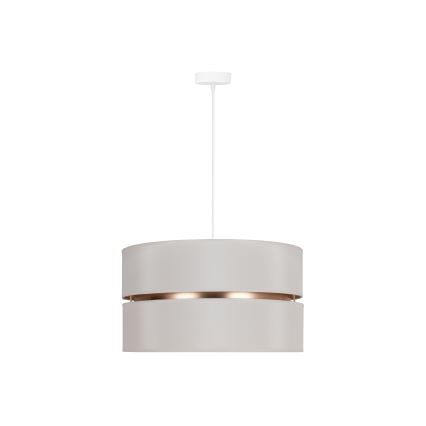 Duolla - Подвесная люстра DUO 1xE27/15W/230V диаметр 40 см кремовый/золотистый