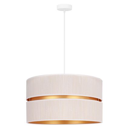 Duolla - Подвесная люстра DUO 1xE27/15W/230V диаметр 40 см кремовый/золотистый