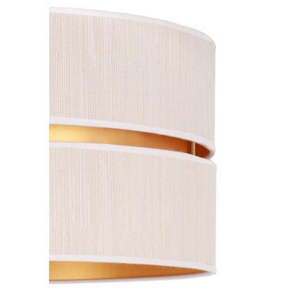 Duolla - Подвесная люстра DUO 1xE27/15W/230V диаметр 40 см кремовый/золотистый